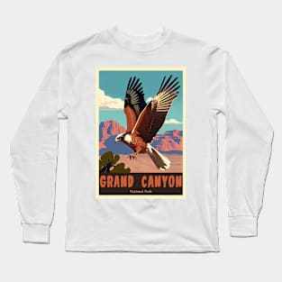 Grand Canyon National Park Vintage Travel Poster Long Sleeve T-Shirt